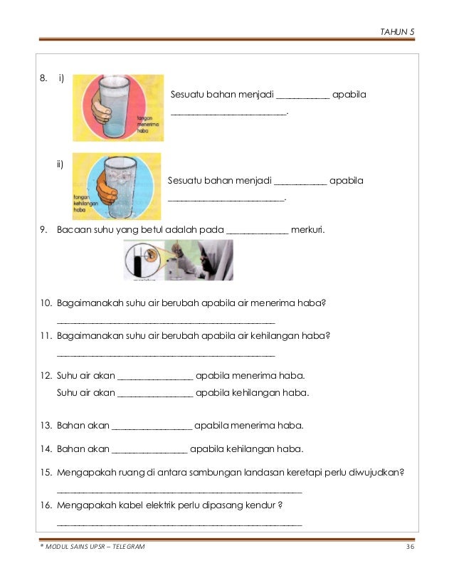 Modul sains upsr tahun 5