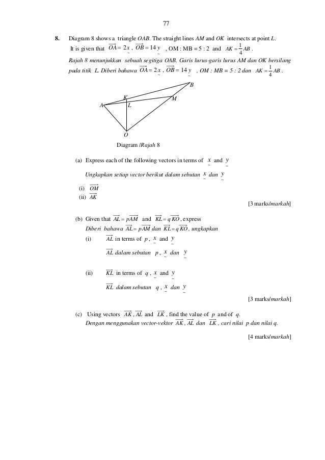 Soalan Vektor Dan Jawapan Soalan Xyz