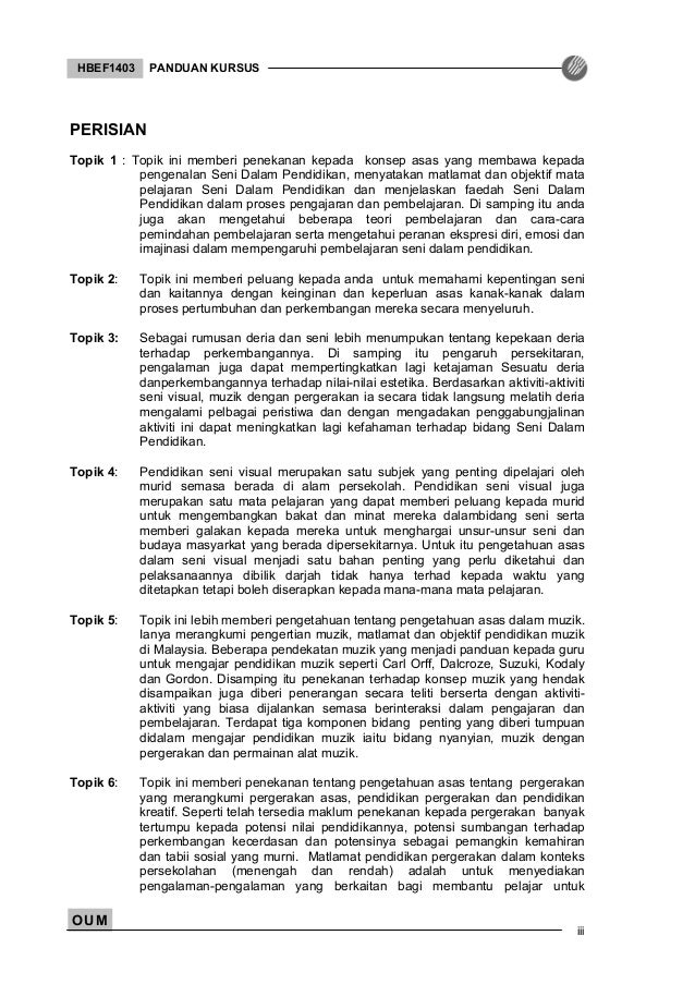 Modul Seni Dalam Pendidikan