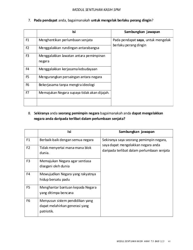 Modul Sentuhan Kasih T 5