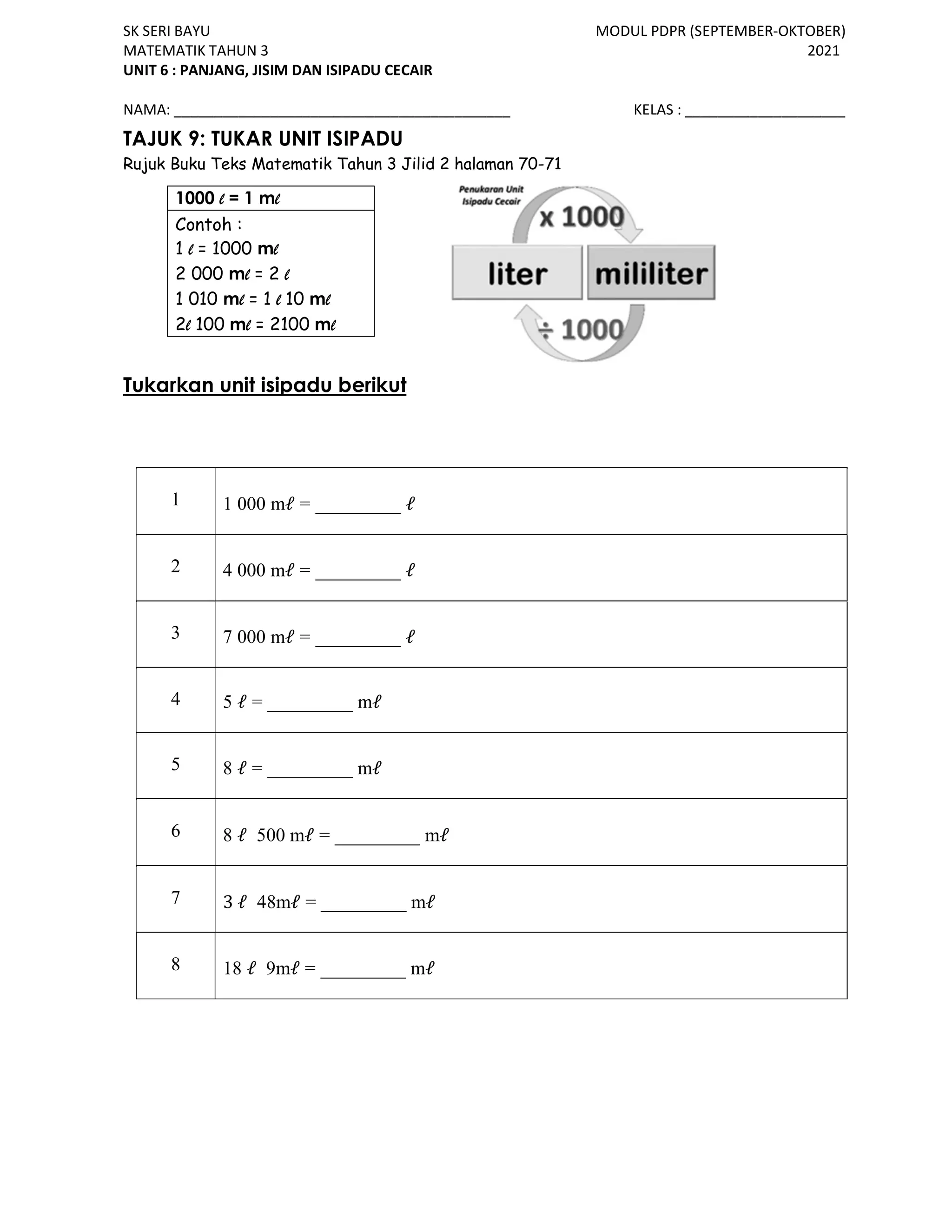 Modul sept okt tahun 3 | PDF