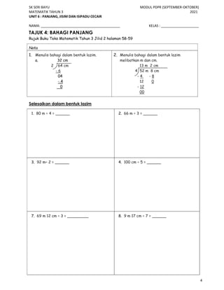 Modul sept okt tahun 3 | PDF