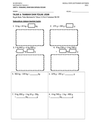 Modul sept okt tahun 3 | PDF