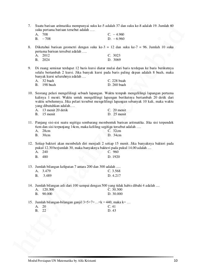 Modul siap un matematika smp 2013