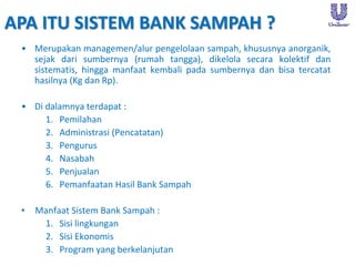 Modul Pelatihan Bank Sampah Dasar: Dari Pemilahan hingga Pencatatan