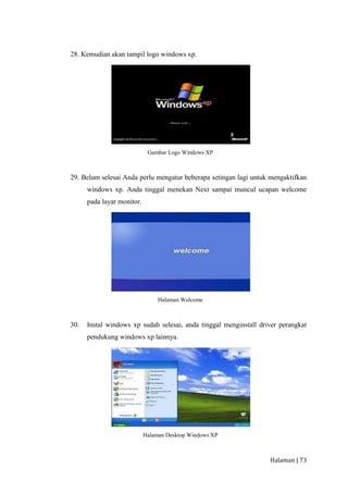 Windows Xp Layar Modul sistem operasi versi 1 | PDF