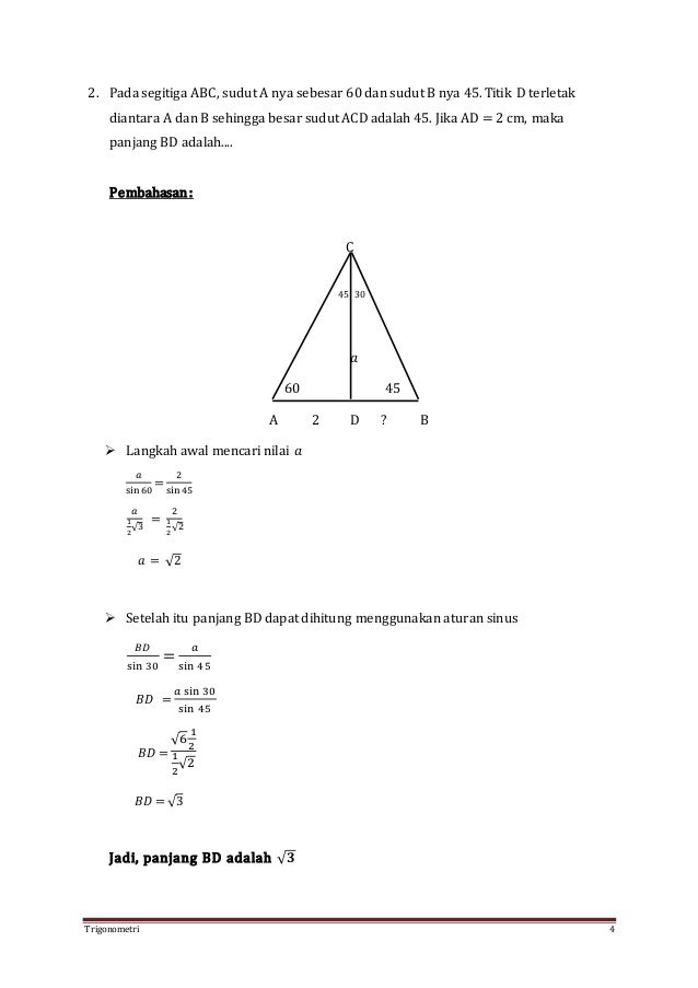 Modul Soal Trigonometri