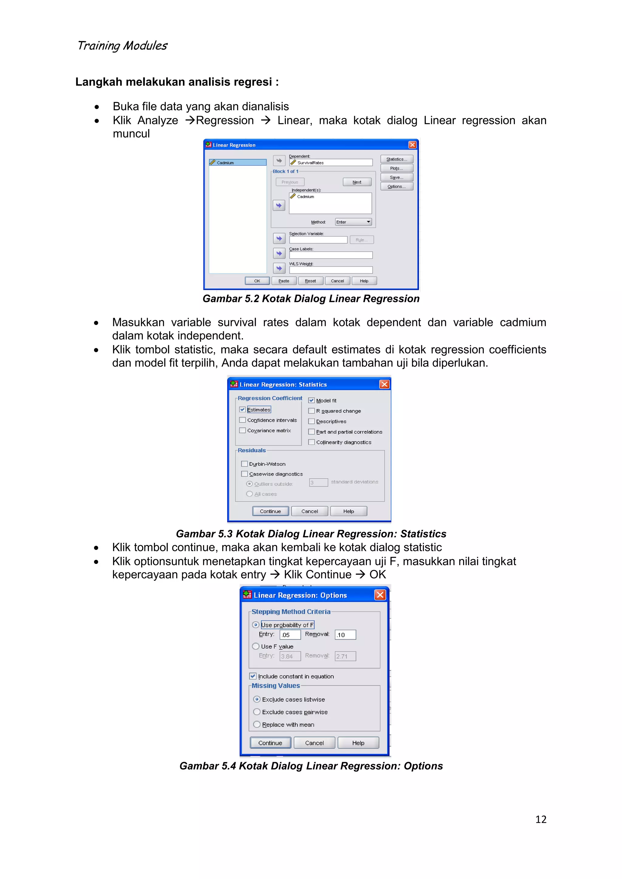 Training Statistic Module Modul statistik spss | PDF