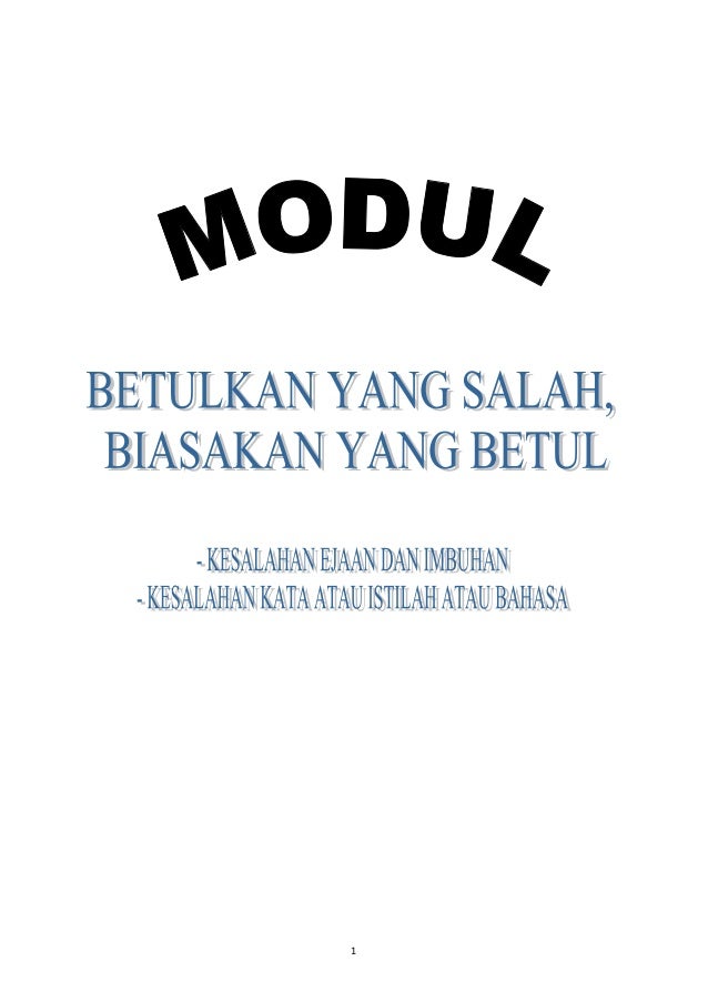 MODUL LATIHAN TATABAHASA SPM BAHASA MELAYU