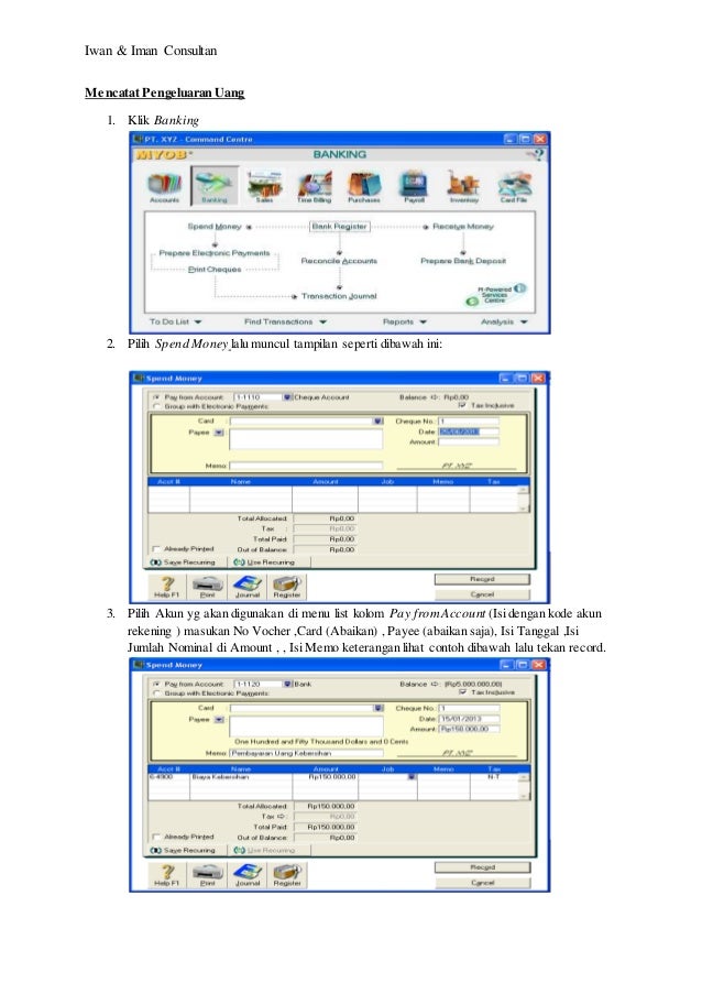 Modul training myob training