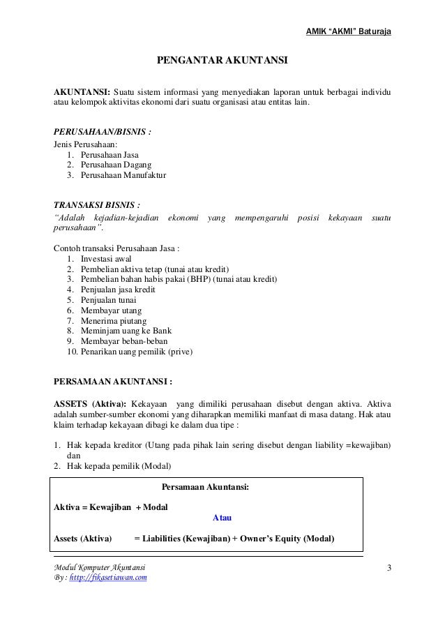 Modul tugas myob q