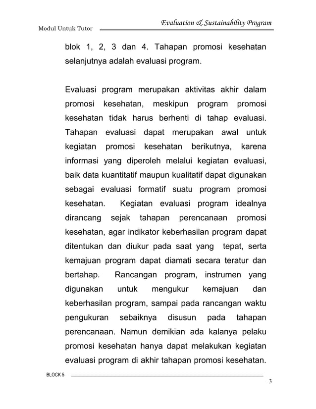 Modul+tutor final+2011 | PDF