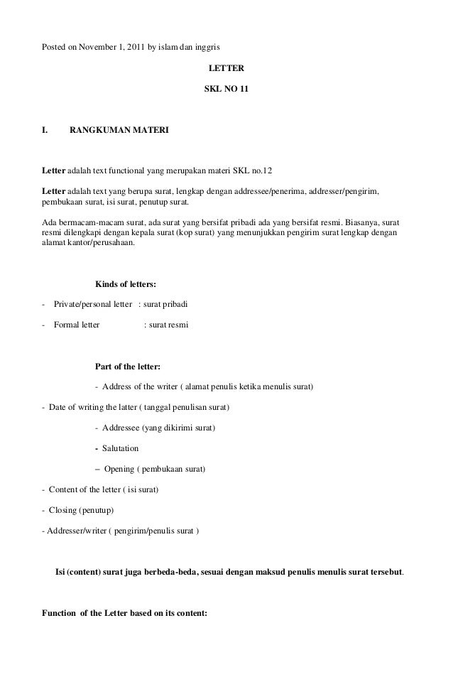 Materi bahasa inggris tentang application letter - 28 