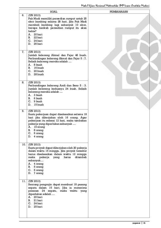 Modul Un Matematika 2015