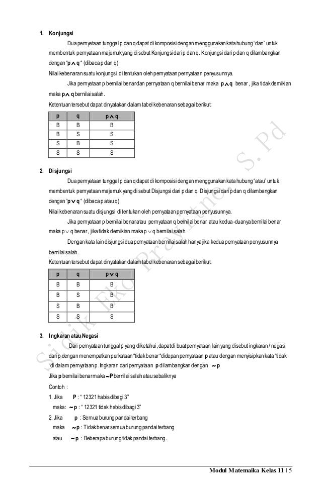 Modul Logika Matematika Lengkap