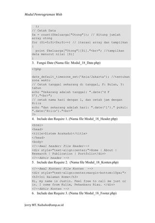 Modul web | PDF