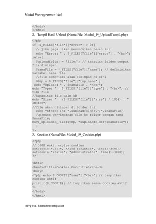 Modul web | PDF