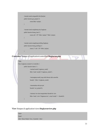 Modul Web Programming - Framework CodeIgniter | PDF