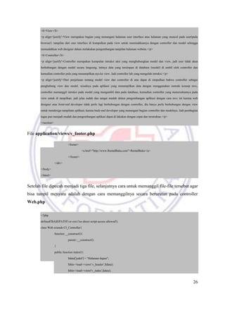 Modul Web Programming - Framework CodeIgniter | PDF