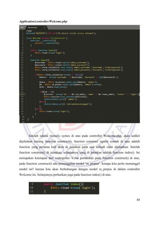 Modul Web Programming - Framework CodeIgniter | PDF