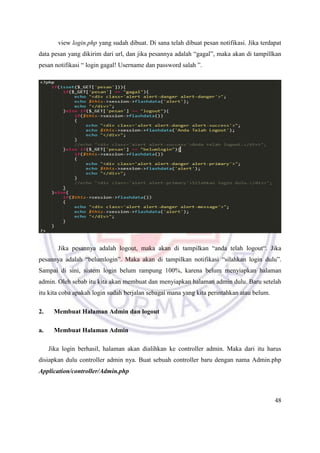 Modul Web Programming - Framework CodeIgniter | PDF