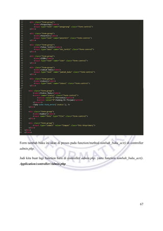 Modul Web Programming - Framework CodeIgniter | PDF