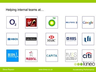 Helping internal teams at… 