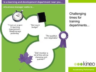 Challenging times for training departments... 