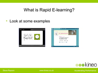 What is Rapid E-learning? Look at some examples 