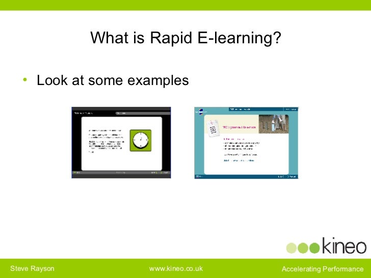 Rapid elearning tools and techniques