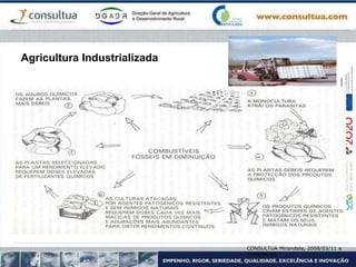Agricultura Industrializada
CONSULTUA Mirandela, 2008/03/11 a
2008/04/18
 