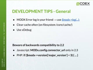 Best Practices in Component Development for MODX | PDF