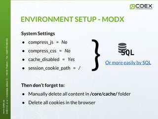 Best Practices in Component Development for MODX | PPT