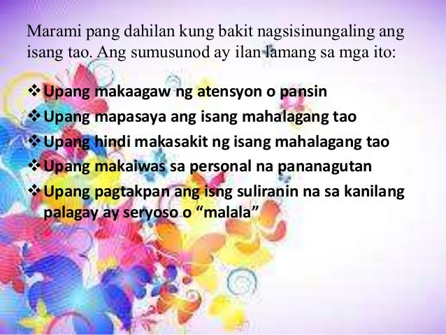 Bakit Mahalagang Maging Tapat Sa Sarili