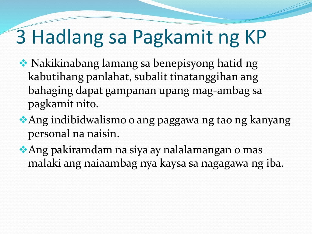 Modyul 1 kabutihang panlahat