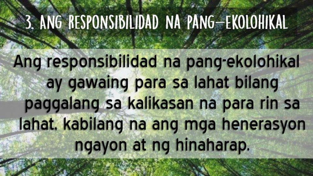 MODYUL 11 Ang Pangangalaga sa Kalikasan