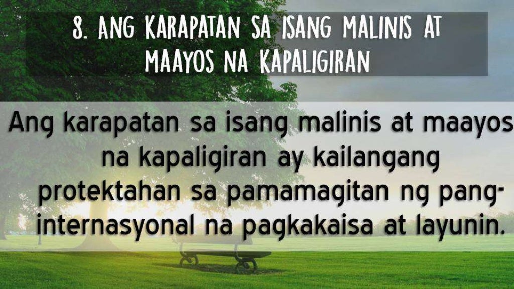 MODYUL 11 Ang Pangangalaga sa Kalikasan