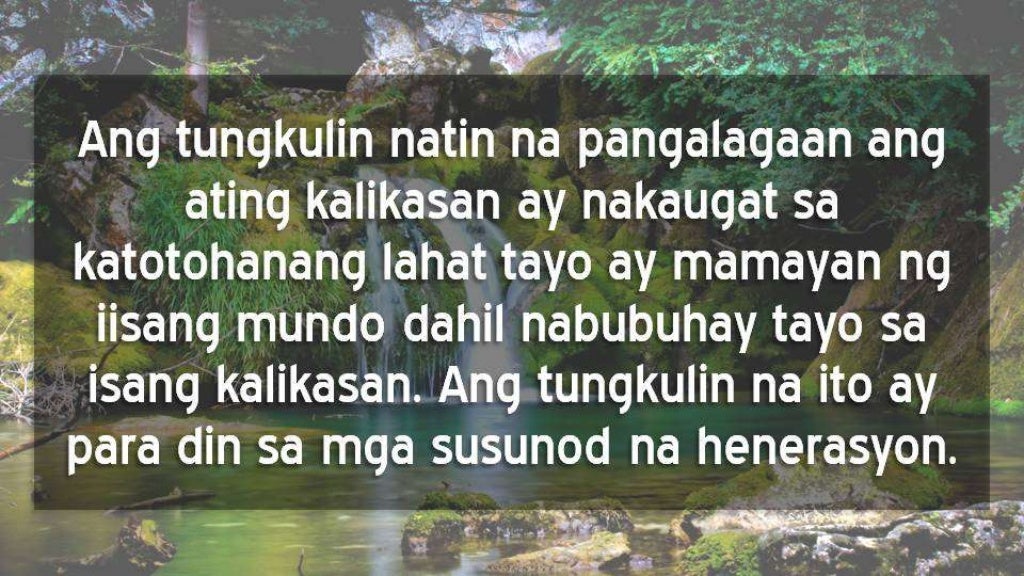 MODYUL 11 Ang Pangangalaga sa Kalikasan