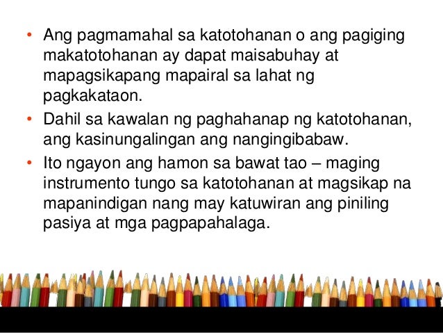 Paggalang Sa Katotohanan Halimbawa Modyul 15 Mga isyung moral tungkol sa kawalan ng paggalang sa katotoh…