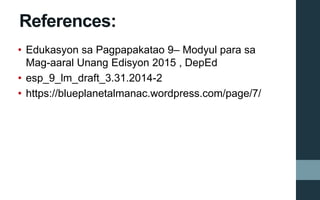 EsP 9-Modyul 16 | PPTX