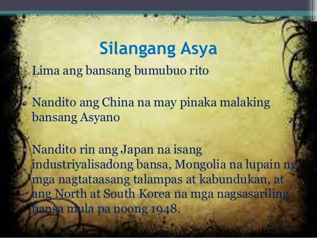 Modyul 2 mga rehiyon sa asya