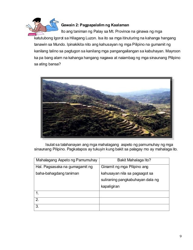 Modyul 4 ang kalinangang pilipino sa panahon ng barangay