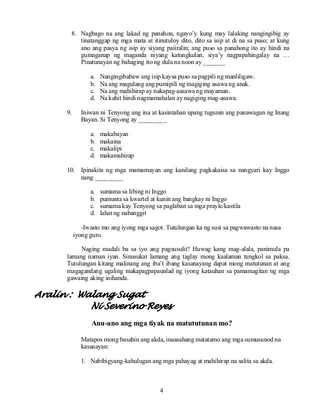 Modyul 4 Pagsusuri Ng Akda Batay Sa Pananaw Sosyolohikal