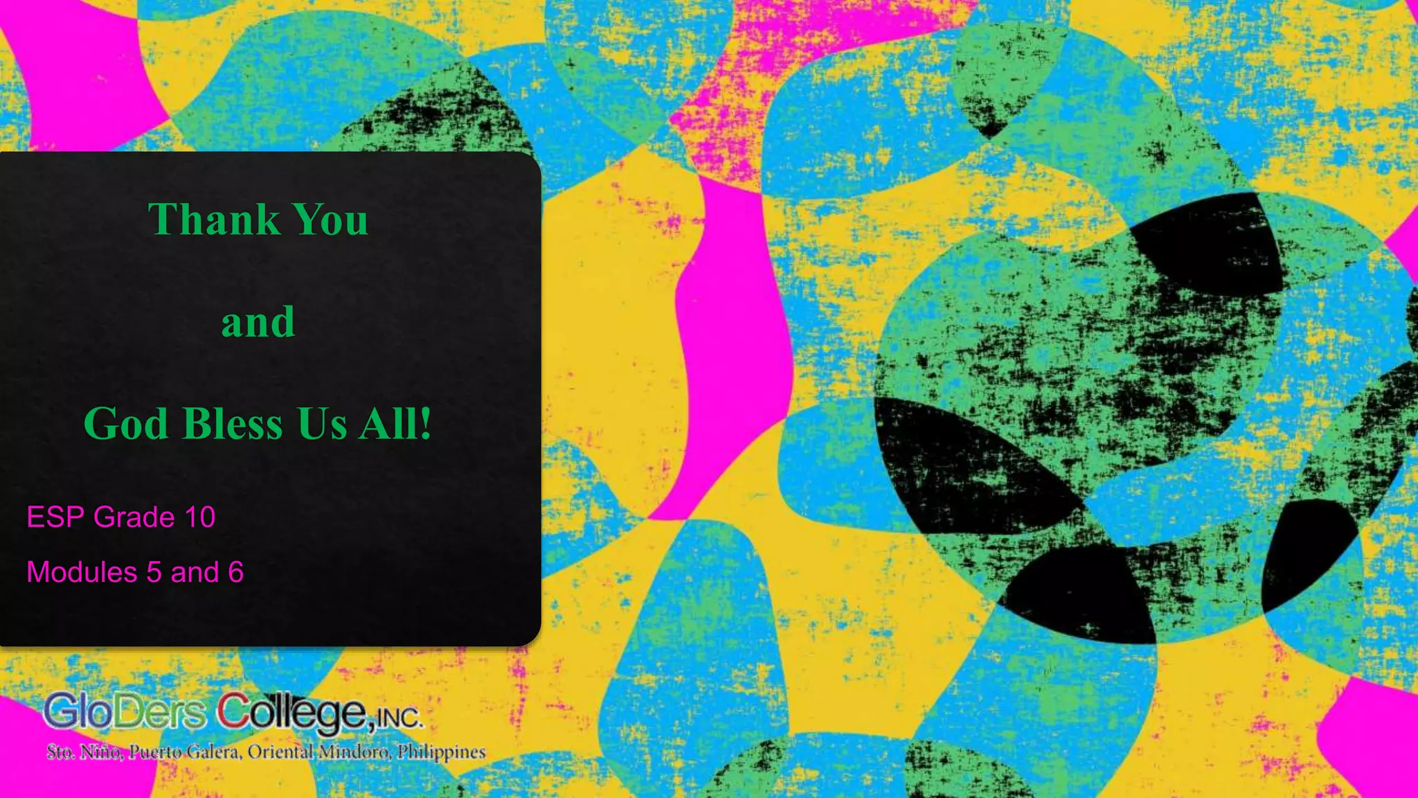 ESP Grade 10 Module 5 and 6