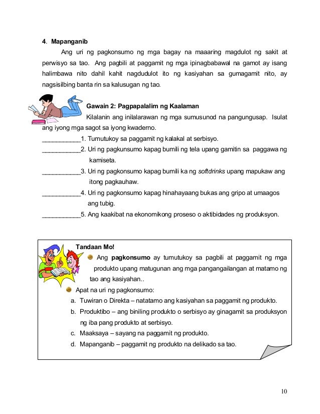 Ano Ang Maitutulong Mo Sa Kumpanya Tamang Sagot Modyul 5 pagkonsumo