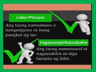 Modyul 8: Ang Mapanagutang Lider at Pagiging Tagasunod