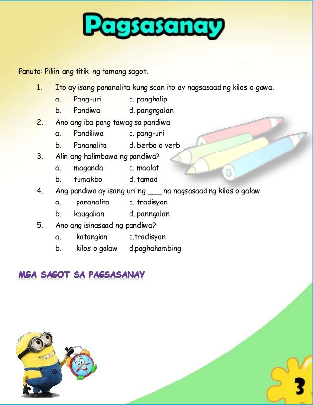 MODYUL SA FILIPINO