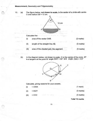 CSEC Mathematics Paper 2
