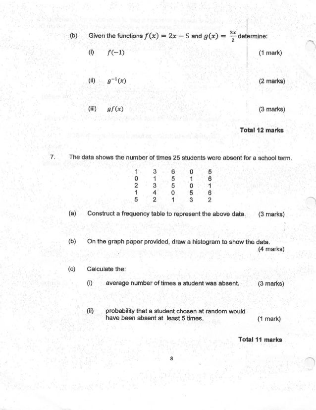 CSEC Mathematics Paper 2