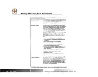 Ministry of Education, Youth & Information
381 NSC: Grade 1 © Ministry of Education, Youth and Information, Jamaica. 2018
 